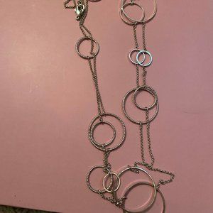Silver long Necklace
